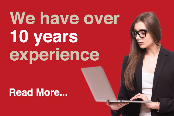 We have over 10 years experience